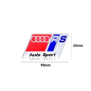 SPORT RS Aluminum Emblem for Vehicles 9 S2f111314d77142b182efcf15aa530c53a
