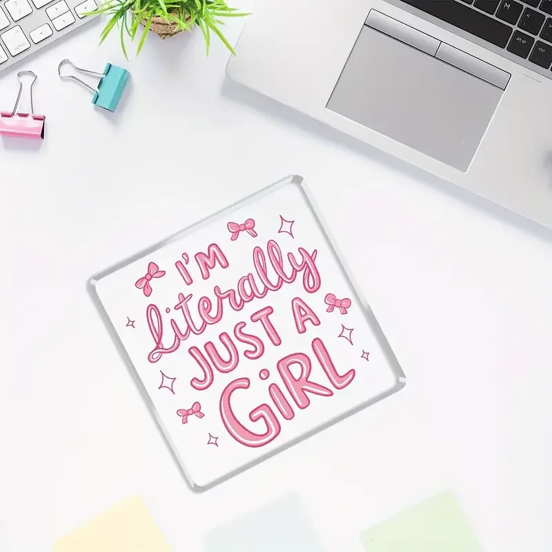 Vibrant 4x4 Acrylic Sign with Pink Accents 4 Vibrant 4x4 Acrylic Sign with Pink Accents - Image 4