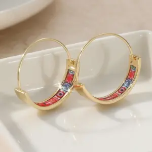 Gold Floral Hoop Earrings for Women 9 S2f1f3aaebb93447694e2fcbf427e55a4Q