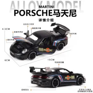 Porsche Martini Diecast Model 1:32 Scale 13 S2f2fc3c159ea499a8de1d0c9ca339337j
