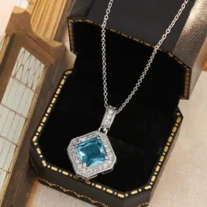 Elegant Blue Aquamarine Pendant Necklace 7 S2f2fe4f81aa84c9eb25abecebaf61ed1B
