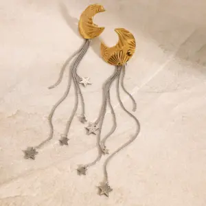 Stainless Steel Celestial Drop Earrings 10 S2f4f18feed7a4419be4389ba4bccddfcF