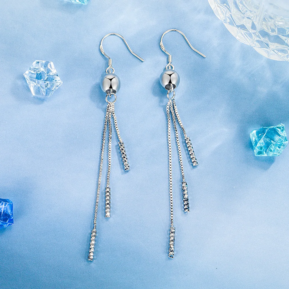 LL-YS0556 Tibetan Silver Dangle Earrings 5 LL-YS0556 Tibetan Silver Dangle Earrings - Image 5