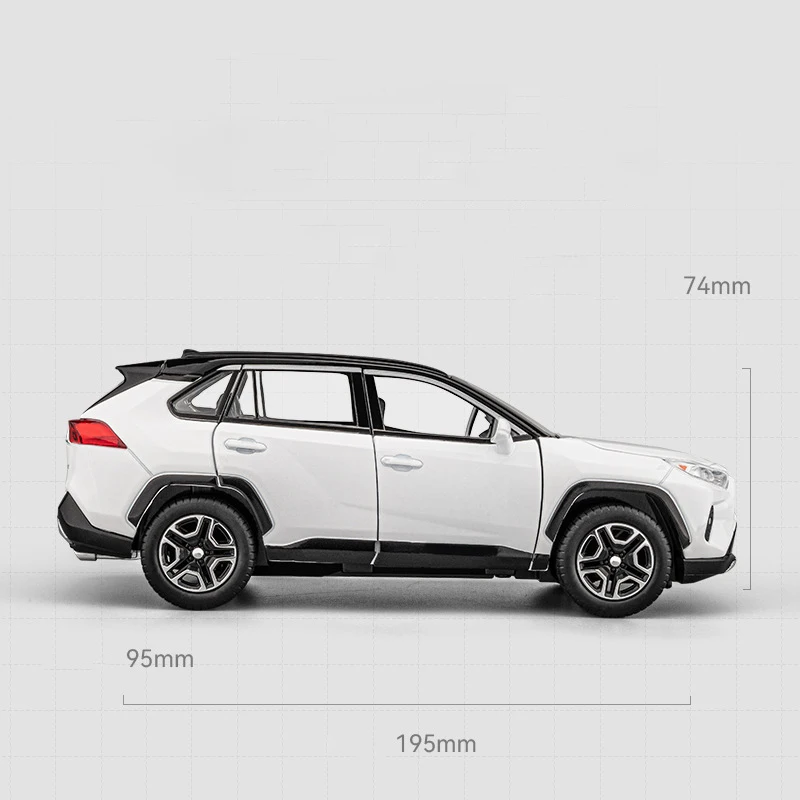 1:22 Scale RAV4 Alloy Model Car 4 1:22 Scale RAV4 Alloy Model Car - Image 4