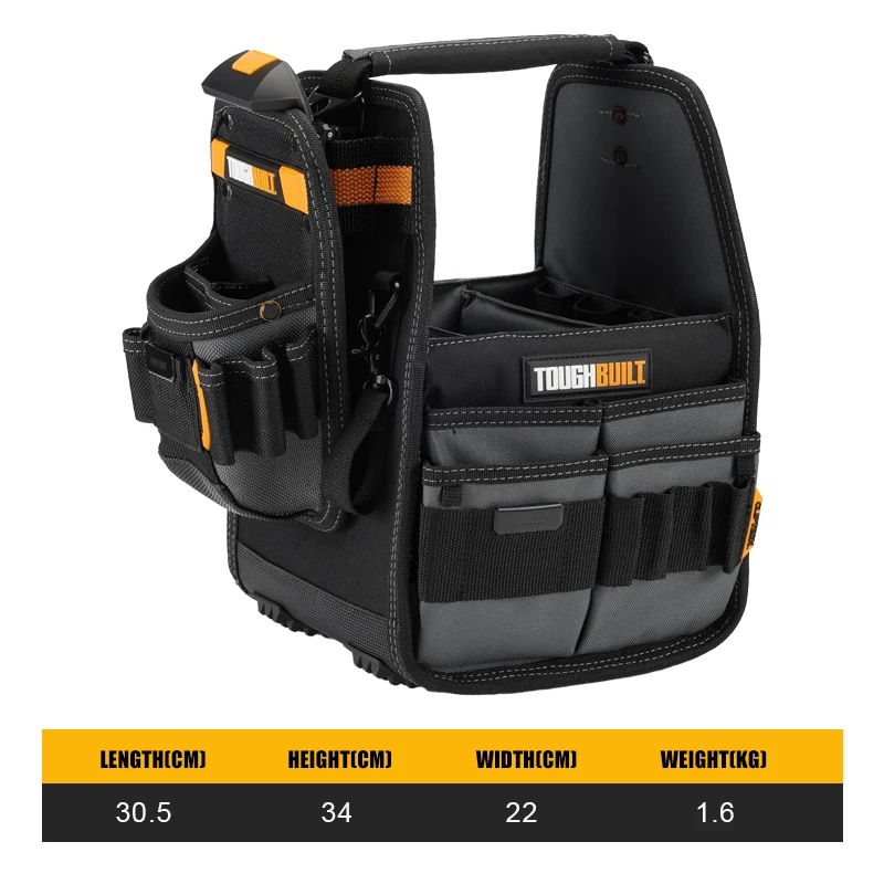 Rugged 8-inch Tool Tote and Pouch Set 4 Rugged 8-inch Tool Tote and Pouch Set - Image 4