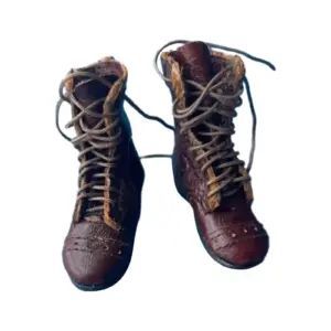 Vintage Military-Style Action Figure Shoes