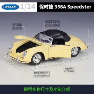 1:24 Porsche 356 A Speedster Diecast Model 12 S2fa18423068c4884894446efbf81ae6dE