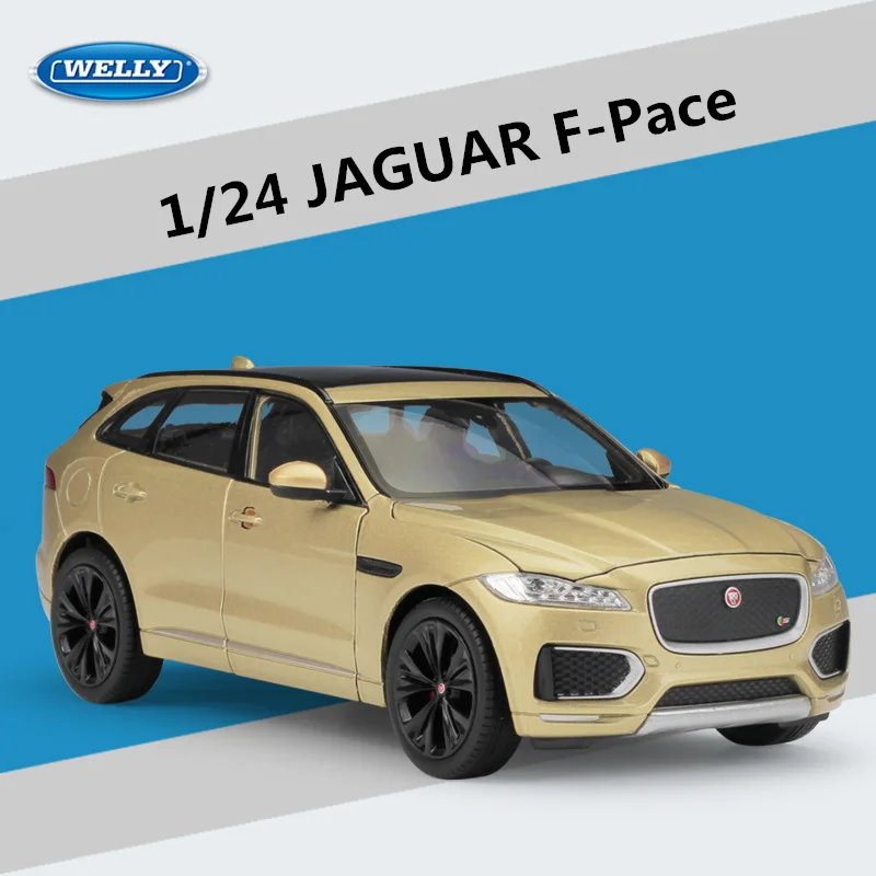 Gold Jaguar F-Pace 1:24 Scale Diecast Model 7 Gold Jaguar F-Pace 1:24 Scale Diecast Model - Image 7