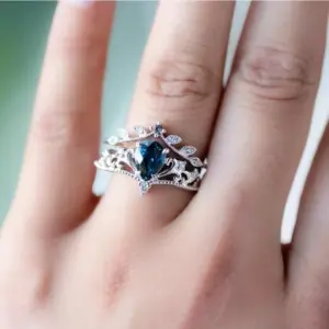 Fashion Ring Set with Blue Zircon Motif 7 S2fc4fa7556f34c6d9ea9cbdf5f73b5b2B