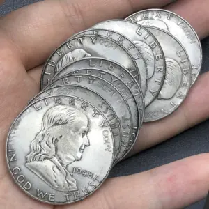 Vintage Copper Franklin Liberty Bell Half Dollar Replica 11 S2fe7922ff31045cc881c9bbef1c9e4be6