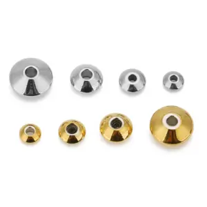 Stainless Steel UFO Spacer Beads Set 12 S3019bc2e96f34b1ba5a2f5a0205d4157j