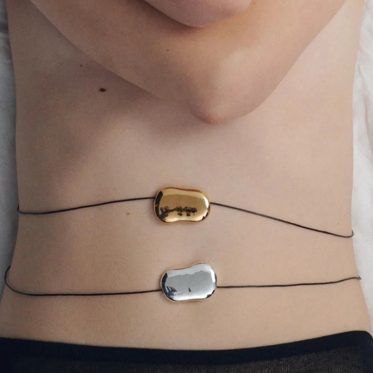 Minimalist Irregular Stainless Steel Pendant Necklace 5 Minimalist Irregular Stainless Steel Pendant Necklace - Image 5