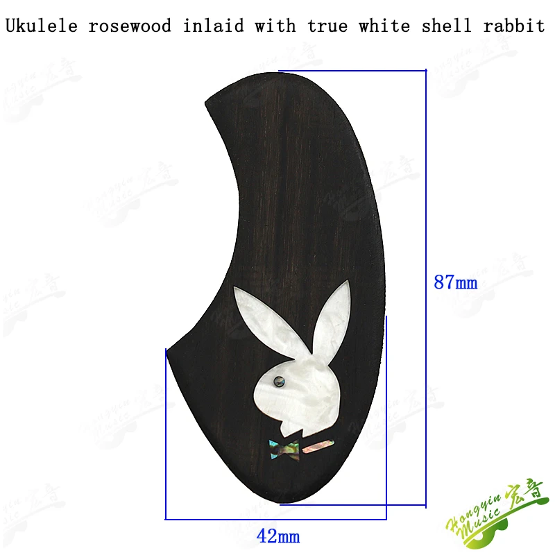 Rosewood Inlaid Pickguard for Ukulele 2 Rosewood Inlaid Pickguard for Ukulele - Image 2