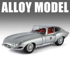 1:24 Silver Jaguar E-type Diecast Model 18 S3045034209a64a9e856c588f555002c7L