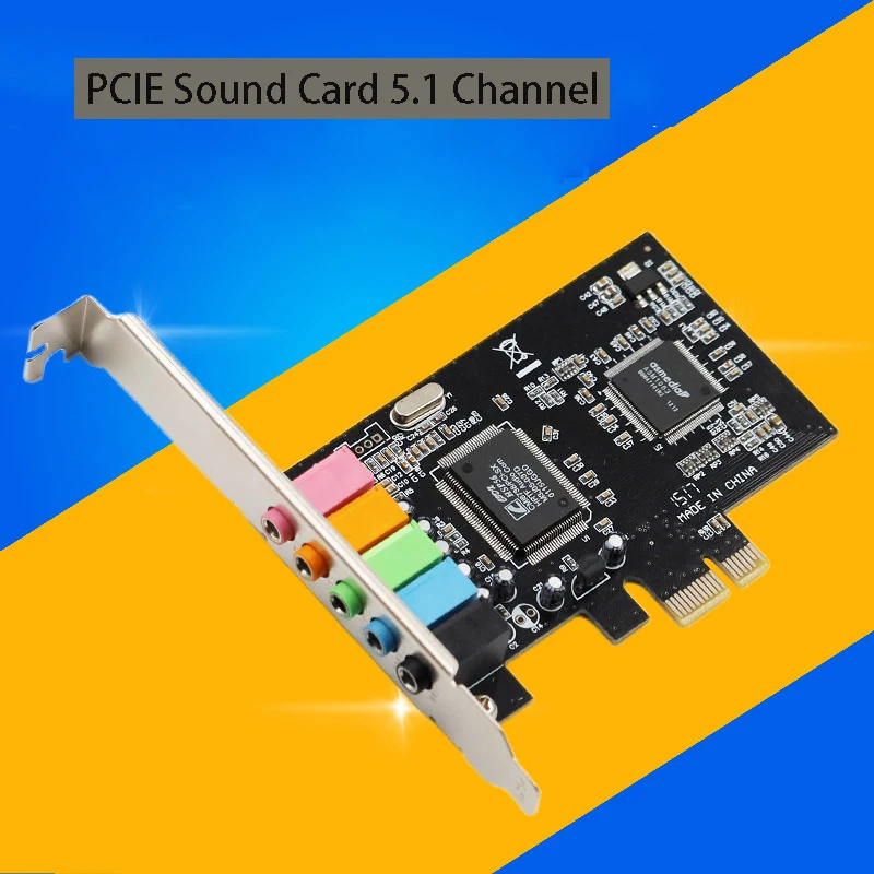 PCI-E 1X Sound Card with 5.1 Surround Sound 3 PCI-E 1X Sound Card with 5.1 Surround Sound - Image 3