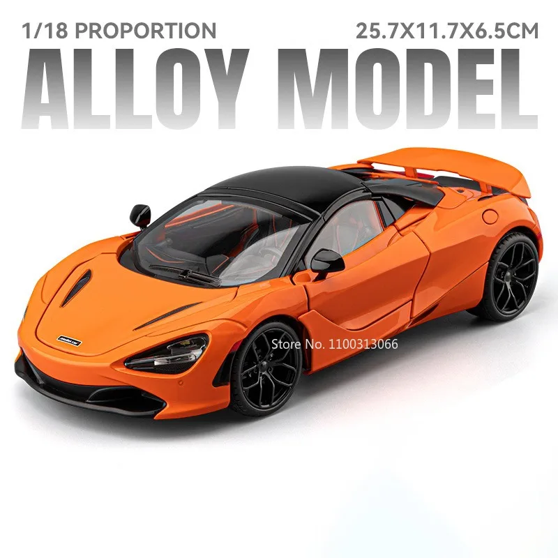 Yellow McLaren 720S 1:18 Scale Model 9 Yellow McLaren 720S 1:18 Scale Model - Image 9