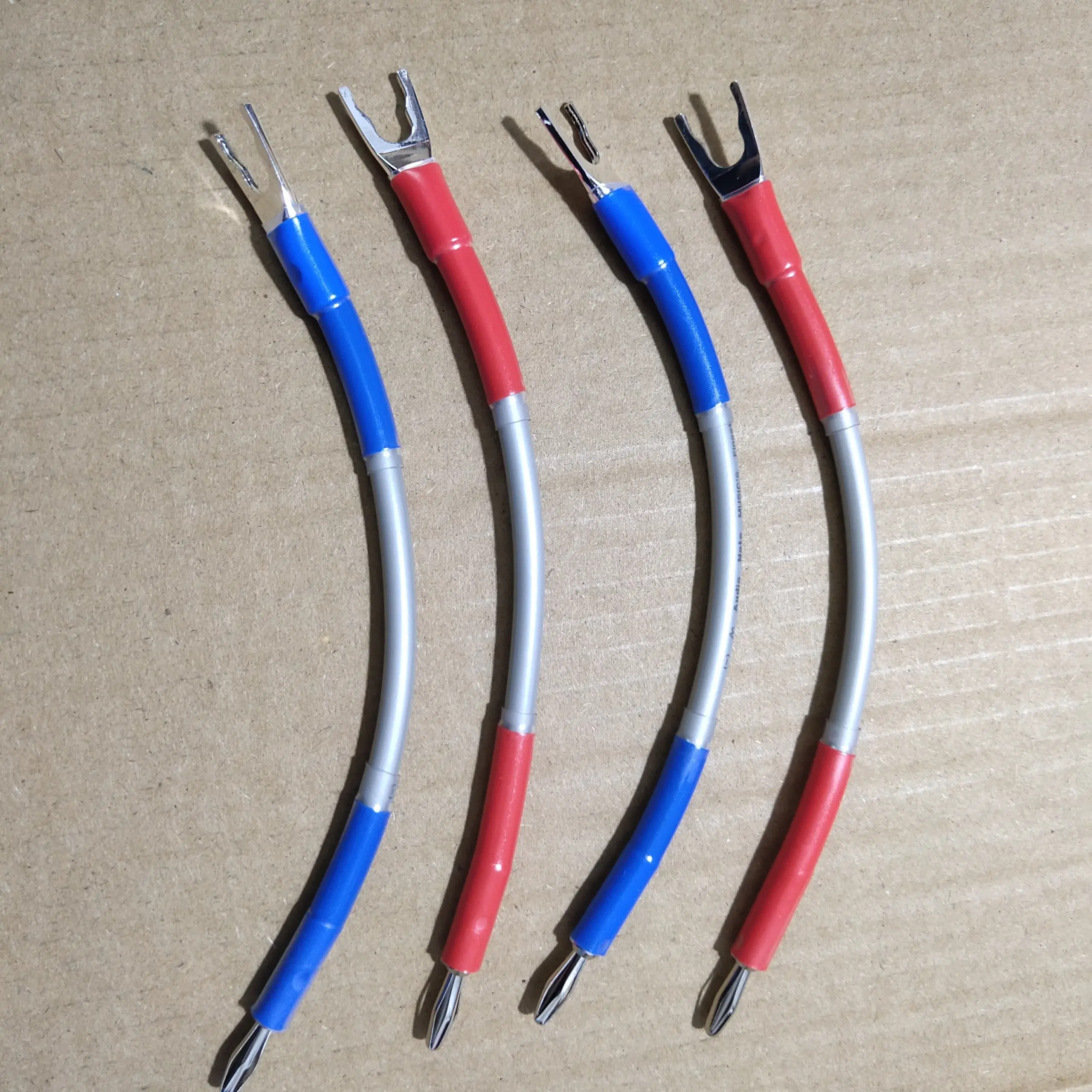 British Sterling Silver Speaker Jumper Cables Set 5 British Sterling Silver Speaker Jumper Cables Set - Image 5