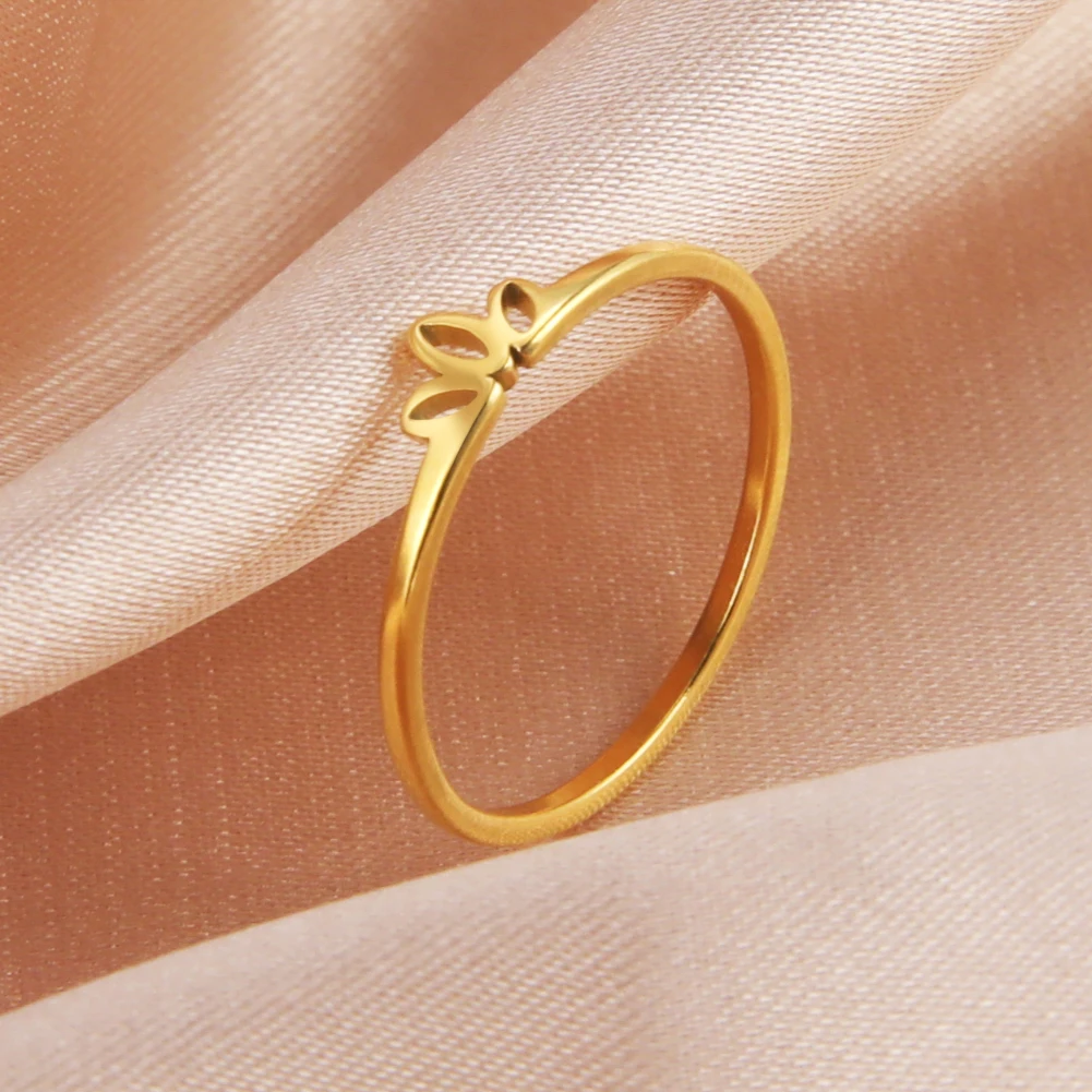 Gold Lotus Vintage Women's Ring 4 Gold Lotus Vintage Women's Ring - Image 4