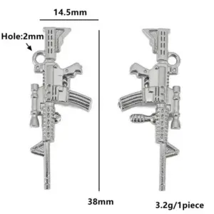 Stainless Steel Gun Charm Set for Jewelry 16 S30b62ec8761d45418797c85f06be50bdQ