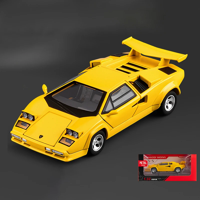 Vibrant Yellow Lamborghini Countach LP500S Model 7 Vibrant Yellow Lamborghini Countach LP500S Model - Image 7