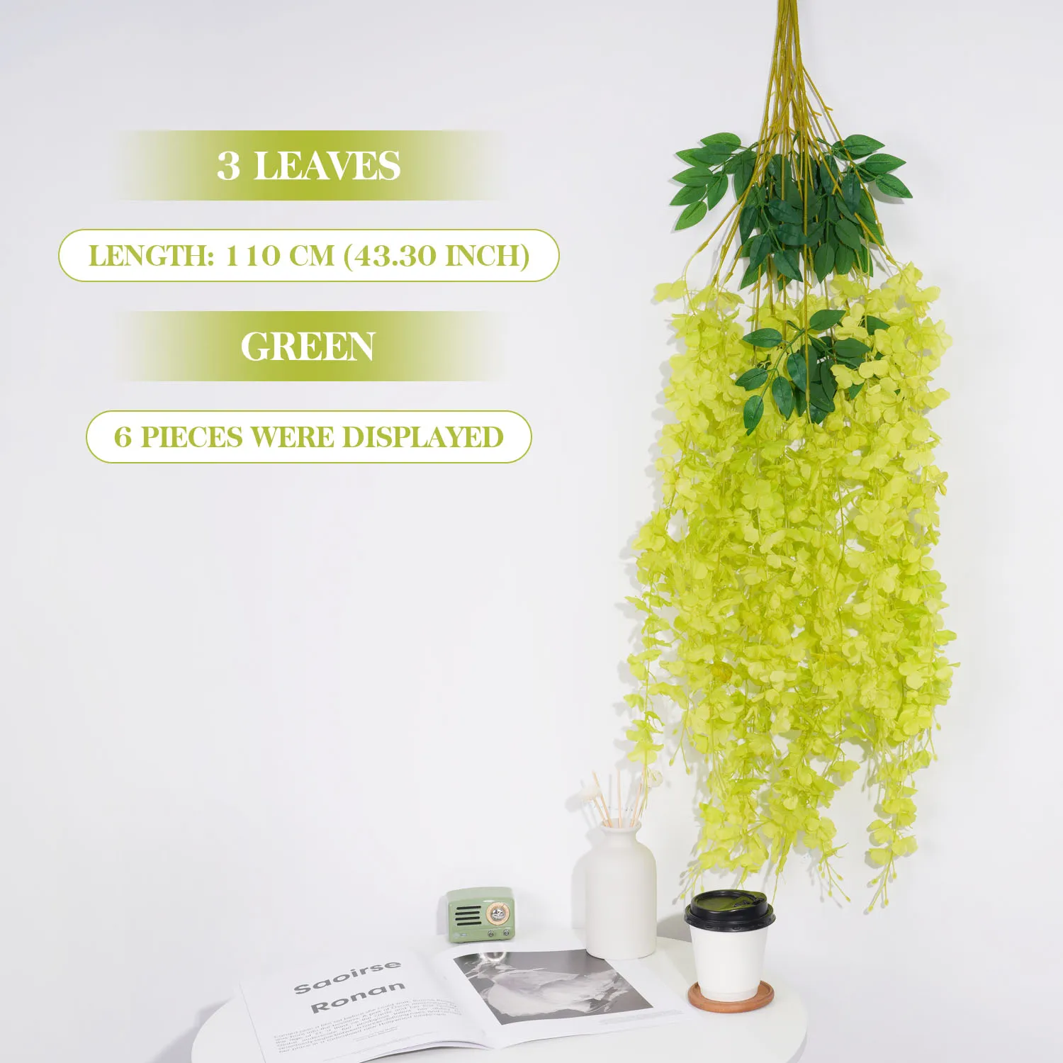 Elegant Artificial Wisteria Vine for Indoor Decor 7 Elegant Artificial Wisteria Vine for Indoor Decor - Image 7