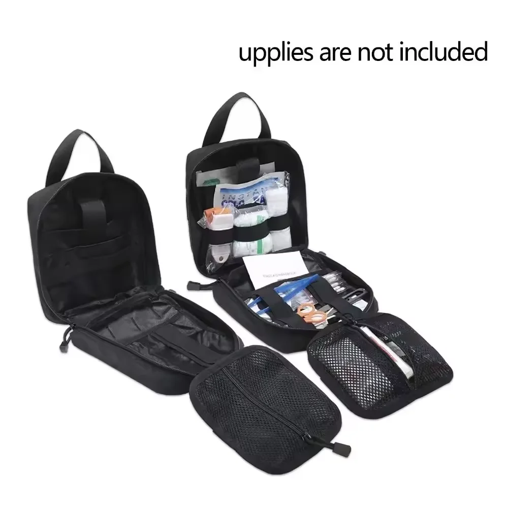 Durable Black Tactical Medical Pouch 3 Durable Black Tactical Medical Pouch - Image 3