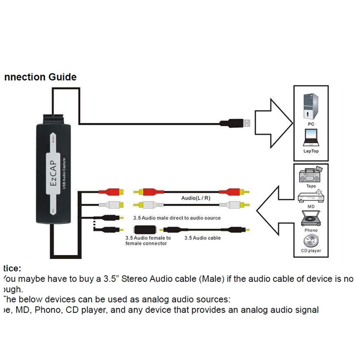 USB Audio Capture Device for Windows 3 USB Audio Capture Device for Windows - Image 3