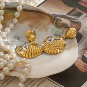 Nautical Stainless Steel Drop Earrings for Women 9 S30f9f5805b404bfe8db624a43e147c06A