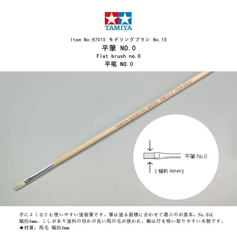 TAMIYA Precision Model Painting Brush Set 3 TAMIYA Precision Model Painting Brush Set - Image 3