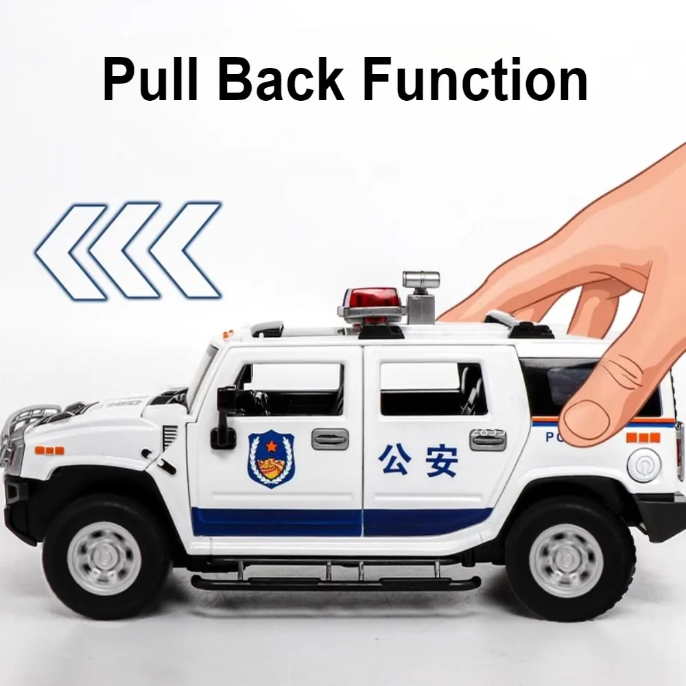 1:24 Scale Diecast Police Car Model 5 1:24 Scale Diecast Police Car Model - Image 5