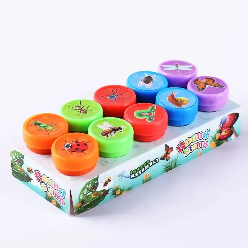 Colorful Kids Self-Ink Stamp Set with Cartoon Themes 10 Colorful Kids Self-Ink Stamp Set with Cartoon Themes - Image 10