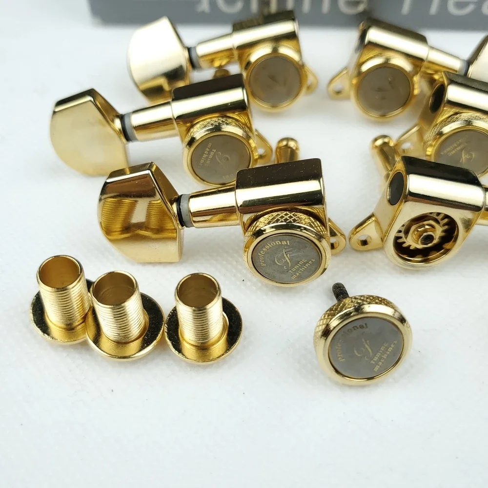 Gold Locking Guitar Tuners with 1:18 Gear Ratio 3 Gold Locking Guitar Tuners with 1:18 Gear Ratio - Image 3