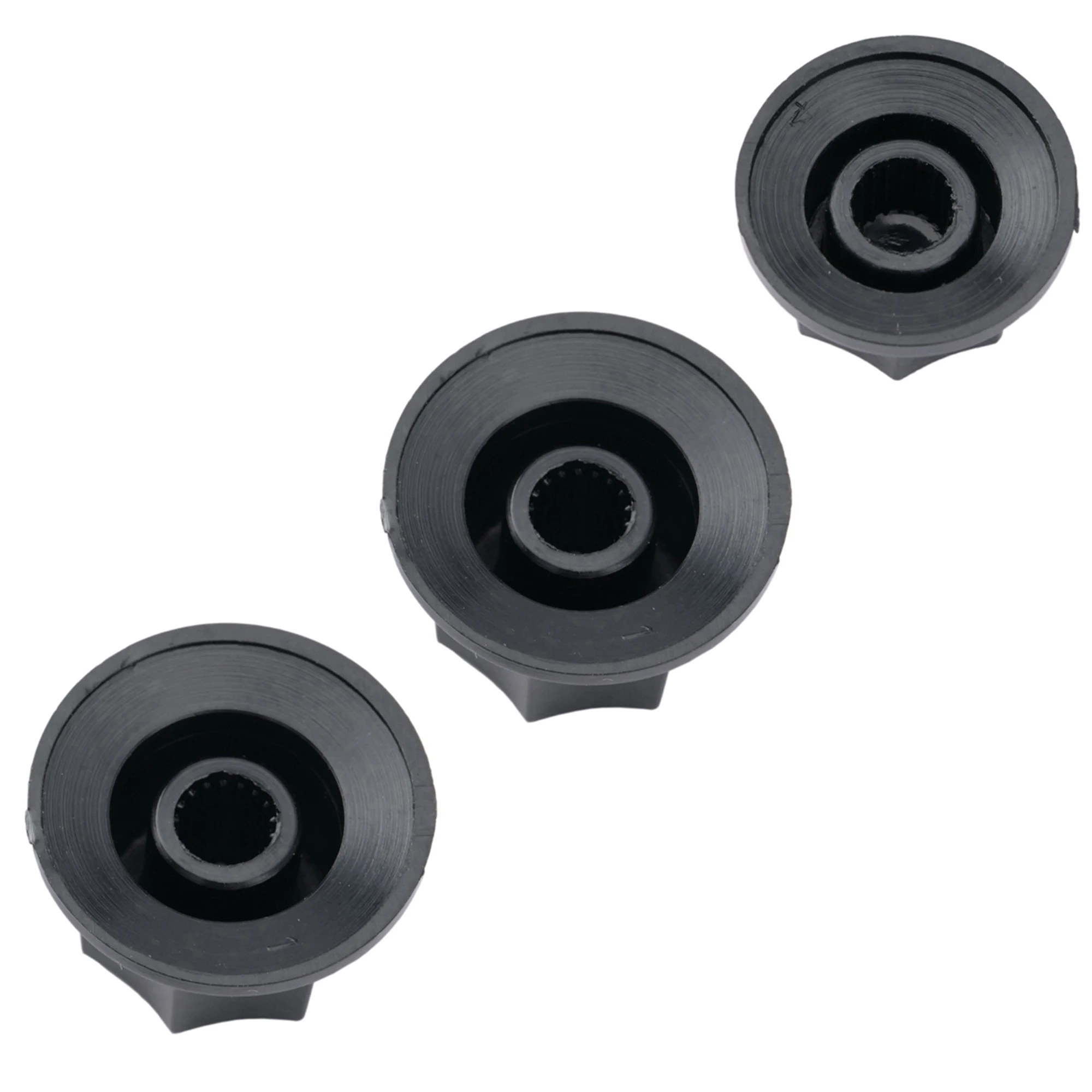Black Bass Knob Set for Asian-Made Guitars 4 Black Bass Knob Set for Asian-Made Guitars - Image 4