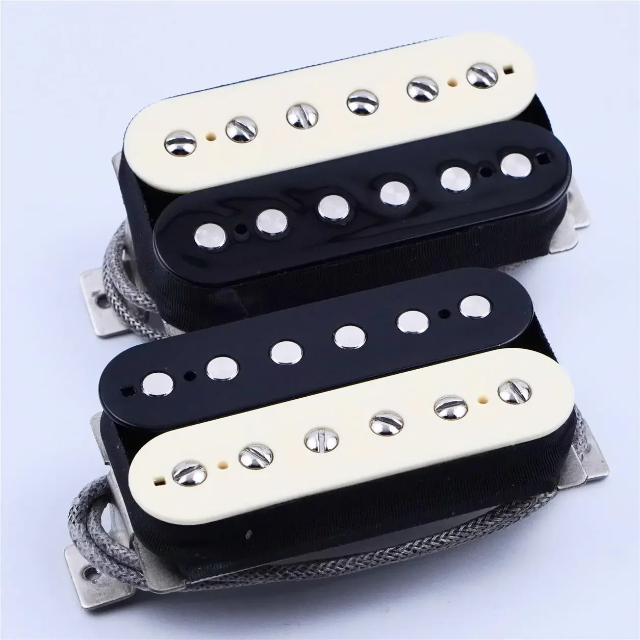 Vintage Zebra Humbucker Set for Les Paul Guitars 2 Vintage Zebra Humbucker Set for Les Paul Guitars - Image 2