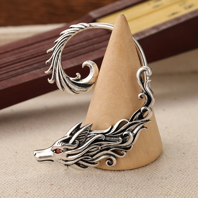 Vintage Ethnic Wolf Clip Earrings for Women 5 Vintage Ethnic Wolf Clip Earrings for Women - Image 5