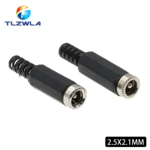 Set of 10 Female DC Power Jack Plugs 5.5×2.1/2.5mm 8 S320a9f7edd454f89947fad90b8e18ef5o