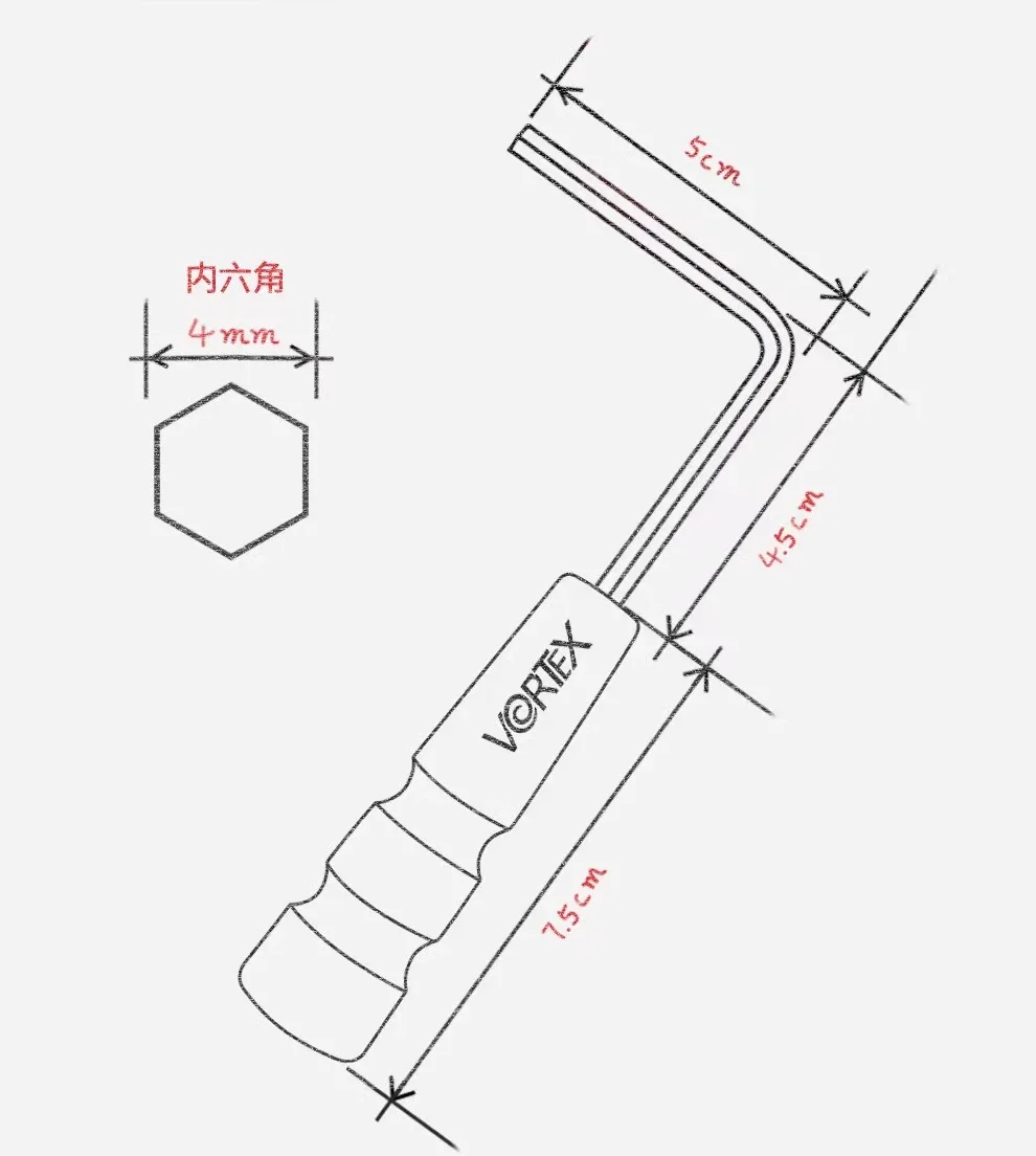 4mm Guitar Adjustment Wrench with Wooden Handle 5 4mm Guitar Adjustment Wrench with Wooden Handle - Image 5
