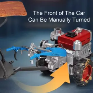 Blue 1:24 Scale Farm Tractor Model 11 S321f25854b42449e9d0de34f02b046c5P