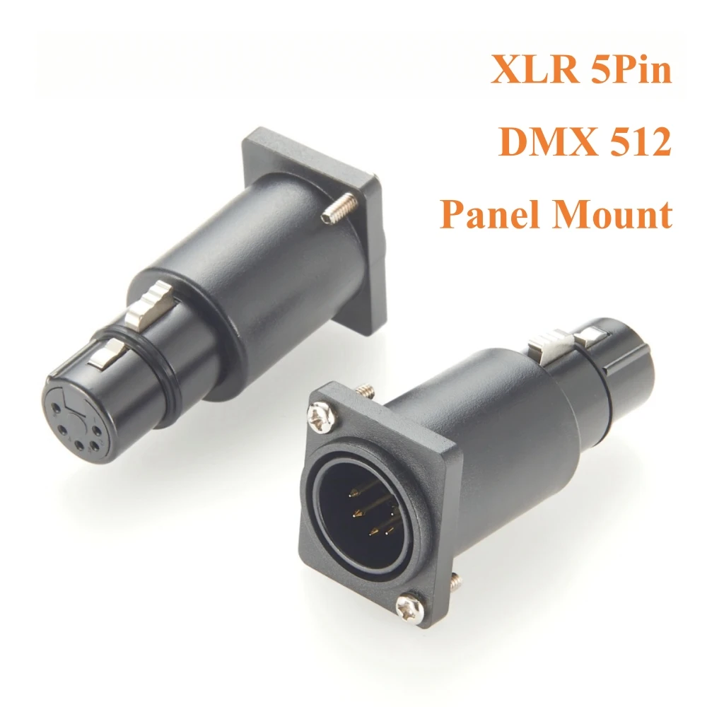 XLR 5Pin Panel Mount Connector Set 1 XLR 5Pin Panel Mount Connector Set