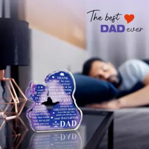 Heartfelt Acrylic Plaque for Dad with Flowers 6 S3224f49efeed46c9a93d6968e697767bI