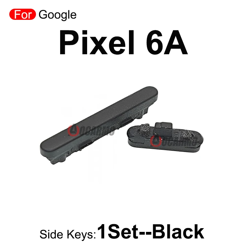 Black Replacement Side Buttons for Pixel 6A 2 Black Replacement Side Buttons for Pixel 6A - Image 2