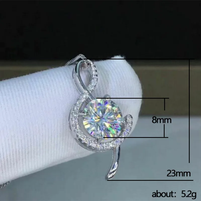 Elegant Music Note Pendant Necklace 3 Elegant Music Note Pendant Necklace - Image 3