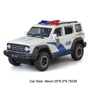 Rugged 1:24 Diecast Tank 300 & Police Car Set 15 S3295610a8b3f402996cb4f7d8316f583x