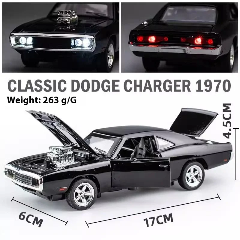 1970 Dodge Charger Diecast Model 1:18 Black 3 1970 Dodge Charger Diecast Model 1:18 Black - Image 3