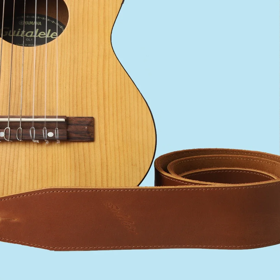 Vintage Leather Guitar Strap for Electric & Acoustic Guitars 6 Vintage Leather Guitar Strap for Electric & Acoustic Guitars - Image 6