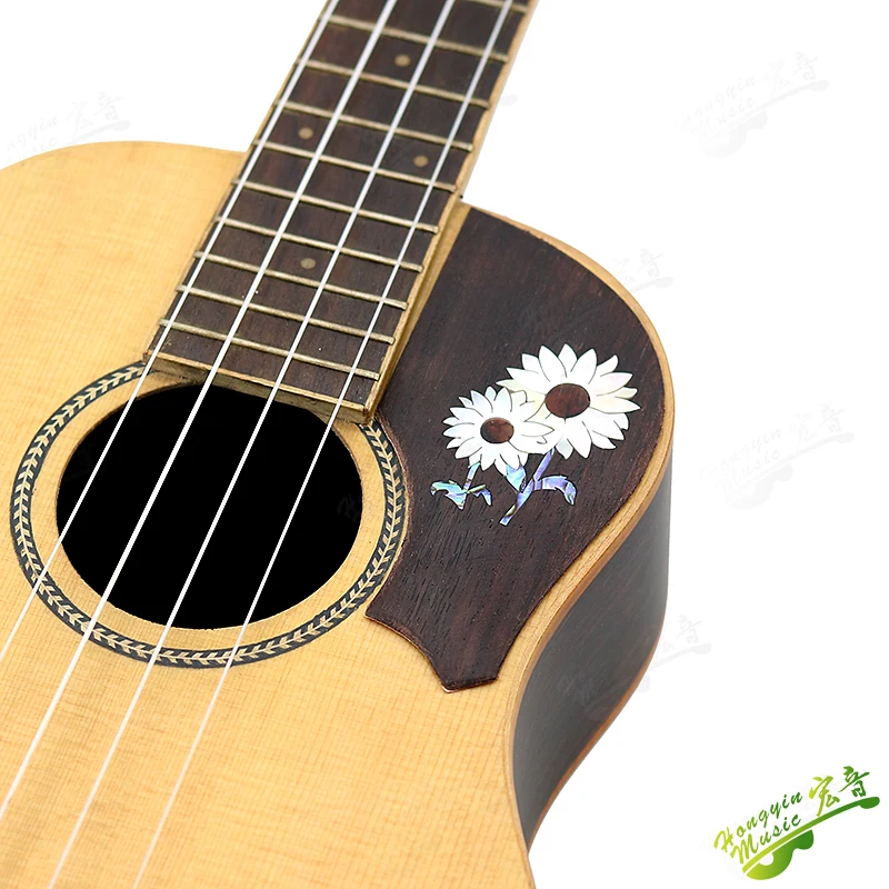 Rosewood Inlaid Pickguard for Ukulele 5 Rosewood Inlaid Pickguard for Ukulele - Image 5