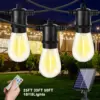 Outdoor Solar String Lights with Remote Control