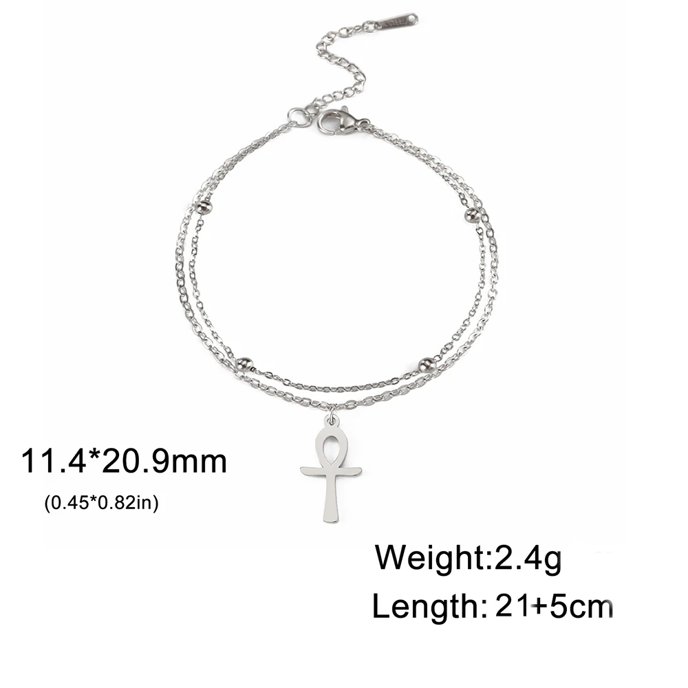 Egypt Ankh Cross Anklet for Women 9 Egypt Ankh Cross Anklet for Women - Image 9