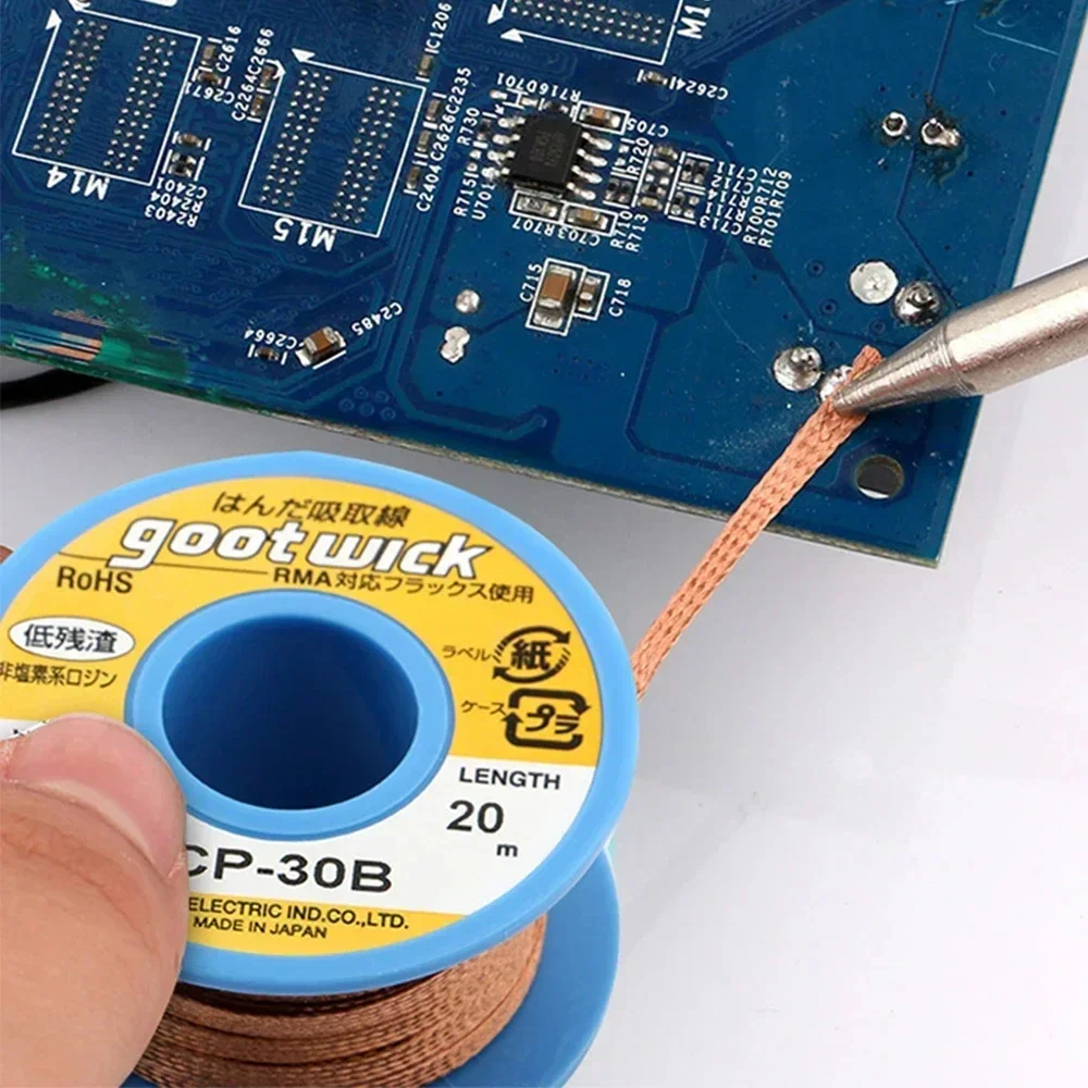 GootWick Desoldering Braid 1.5–3.5mm, 15–30m 2 GootWick Desoldering Braid 1.5–3.5mm, 15–30m - Image 2