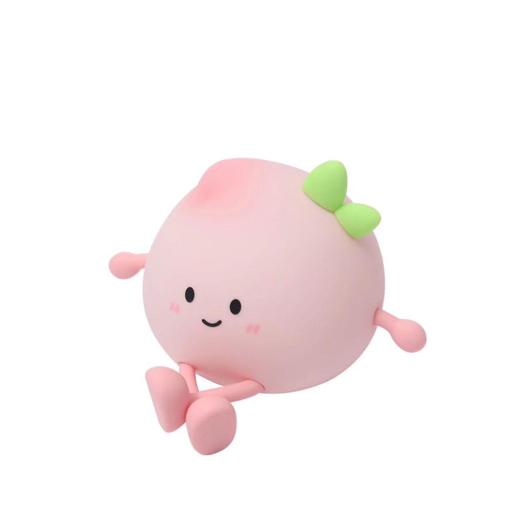 Peach-Shaped Silicone Night Light with RGB Colors 7 Peach-Shaped Silicone Night Light with RGB Colors - Image 7